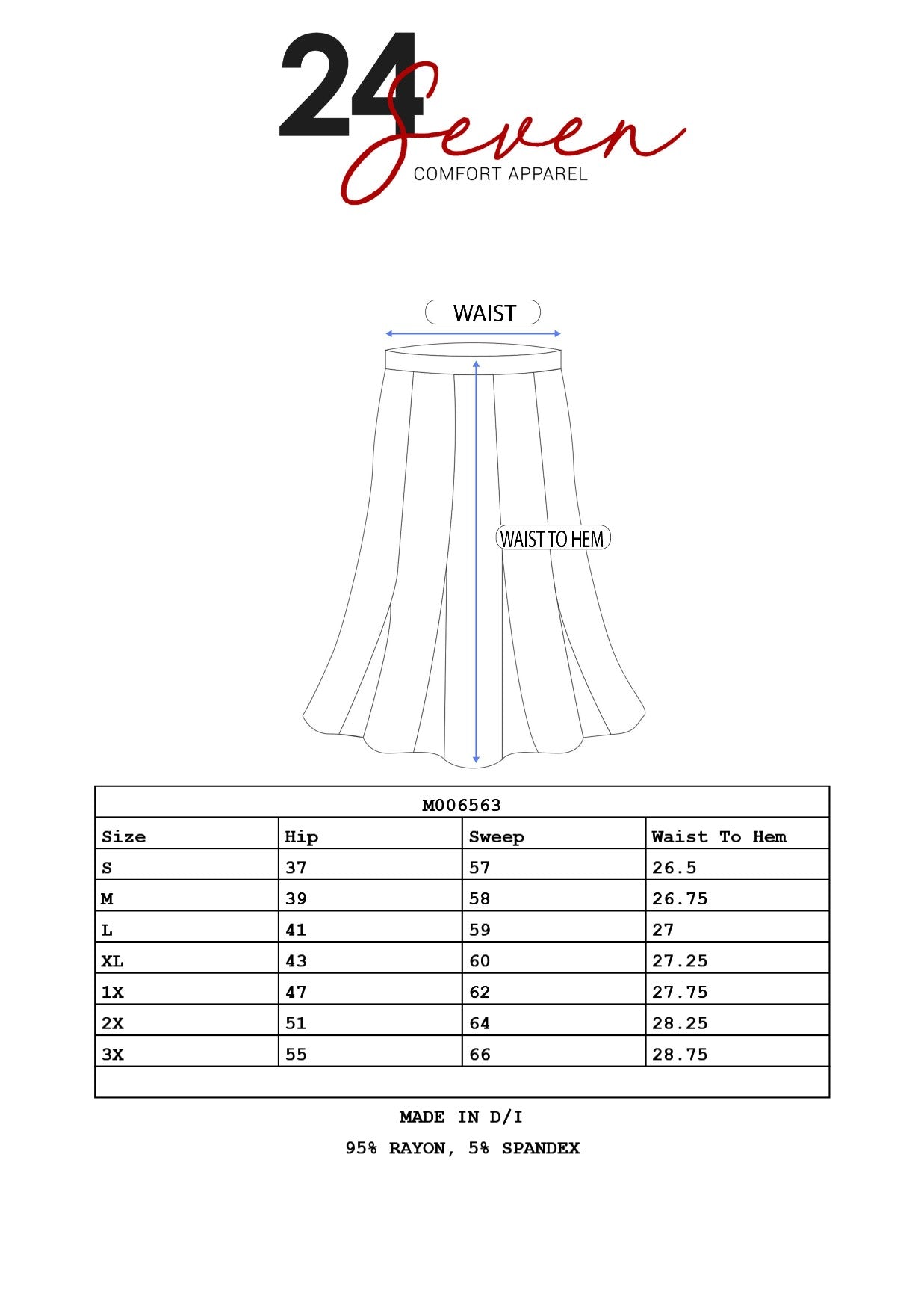 Womens Maternity A Line Elastic Waist Knee Length Skirt