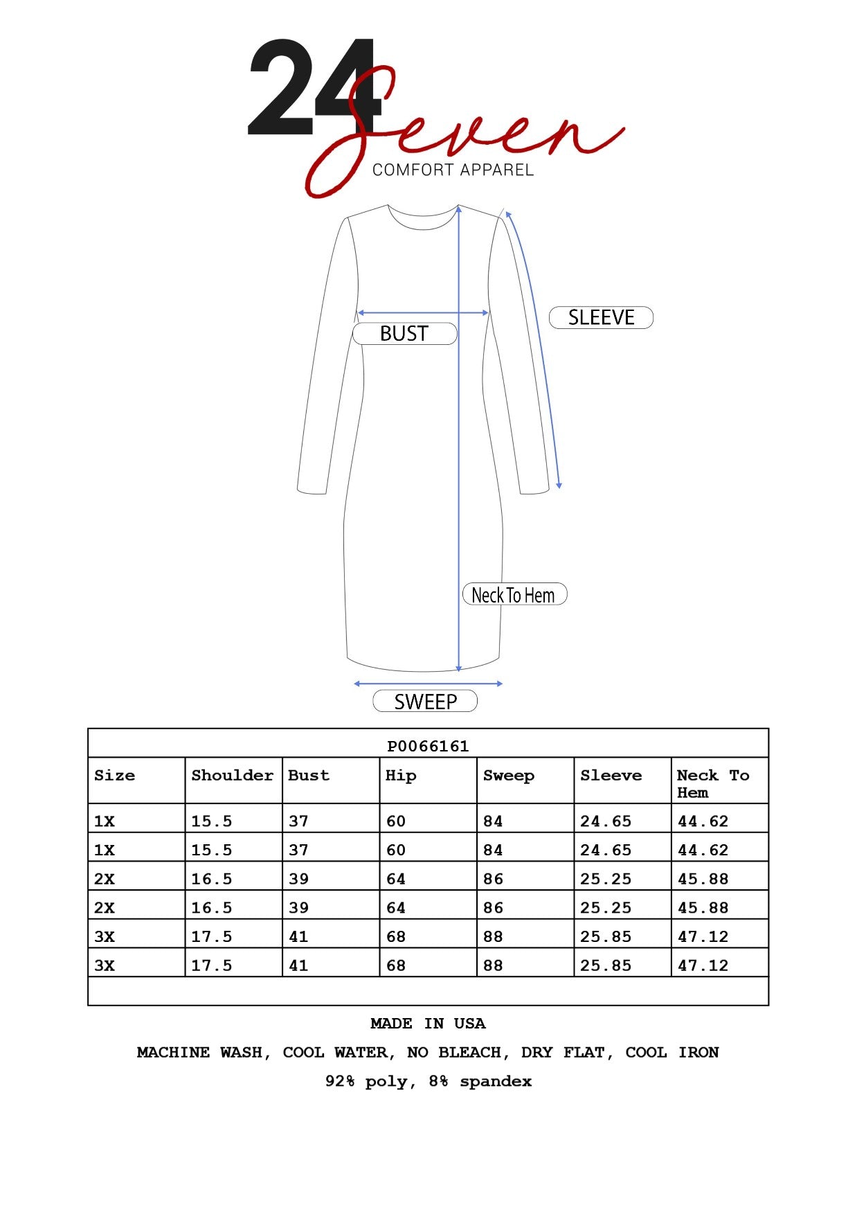 Womens Curvy Black Long Sleeve Fit and Flare Midi Dress