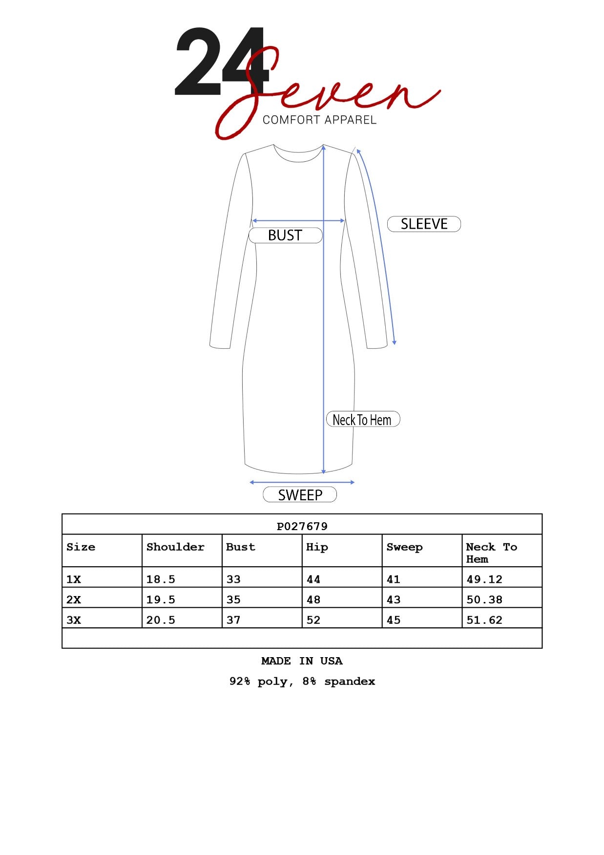 Womens Curvy Black Womens Long Sleeve Maxi Dress