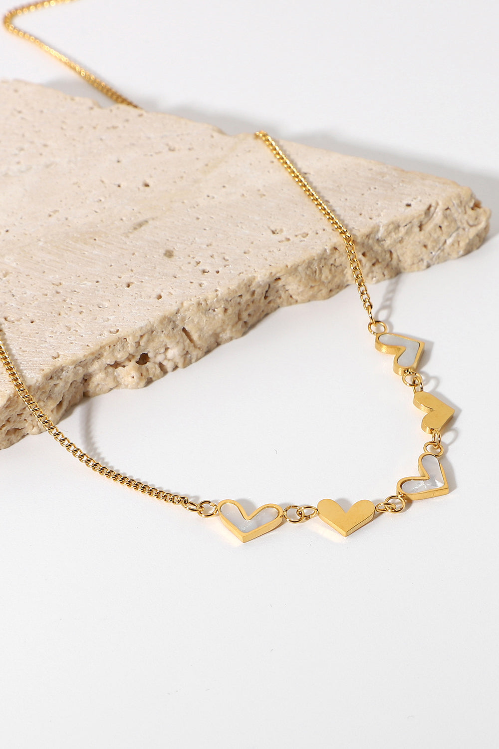 Heart Chain Choker Necklace