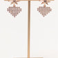 Heart Pixel Drop Earrings