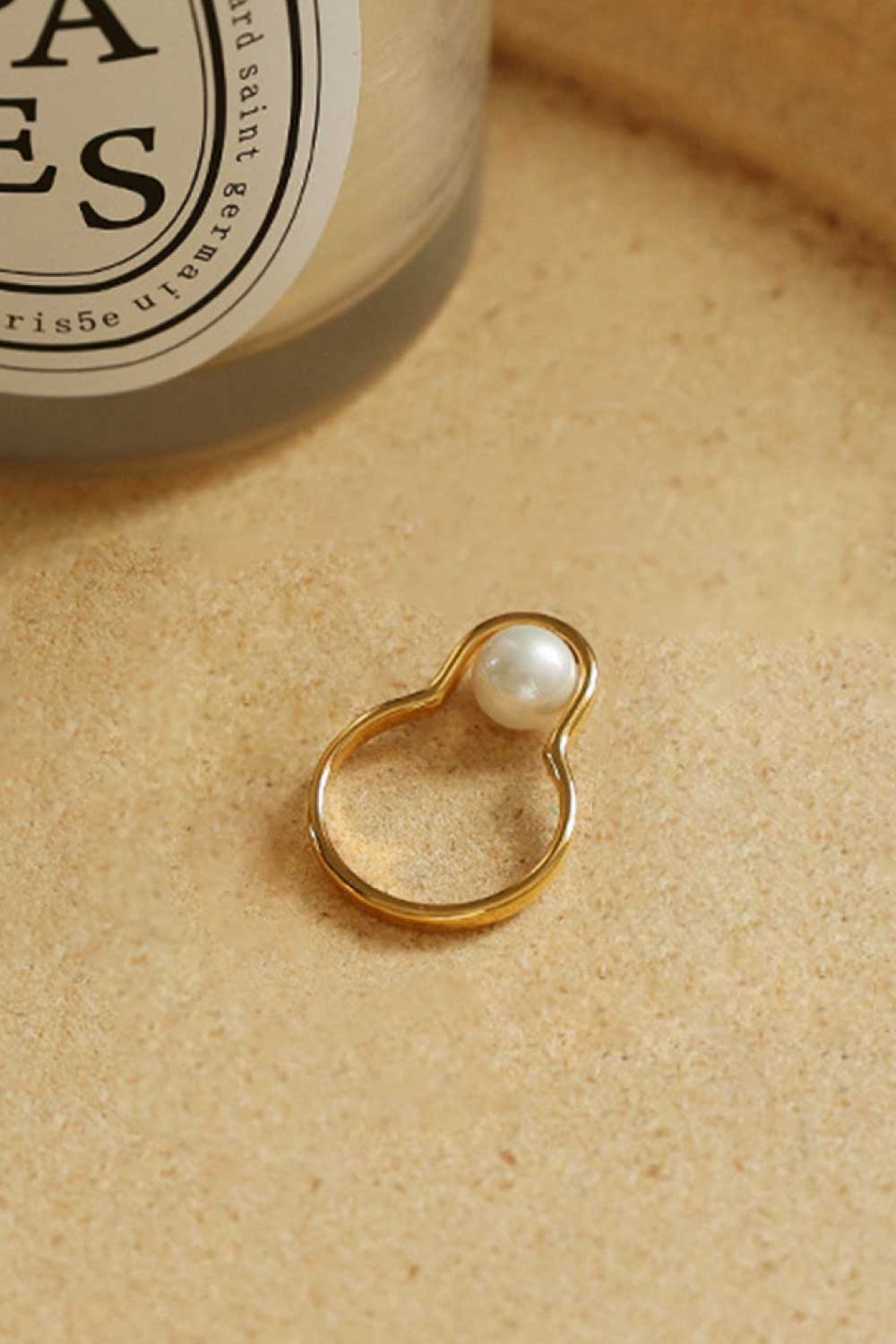 Bring Excitement Pearl Gold-Plated Ring