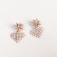 Heart Pixel Drop Earrings