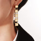 Square-Shaped Mismatched Drop Earrings