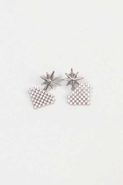 Heart Pixel Drop Earrings