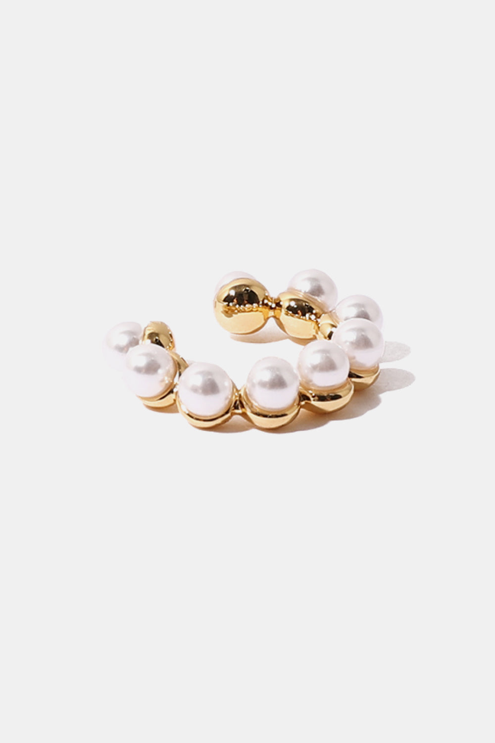 Pearl C-Shaped Ear Cuffs