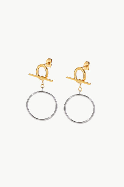 Toggle Clasp Drop Earrings