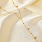 Chain-Link Bead Drop Necklace