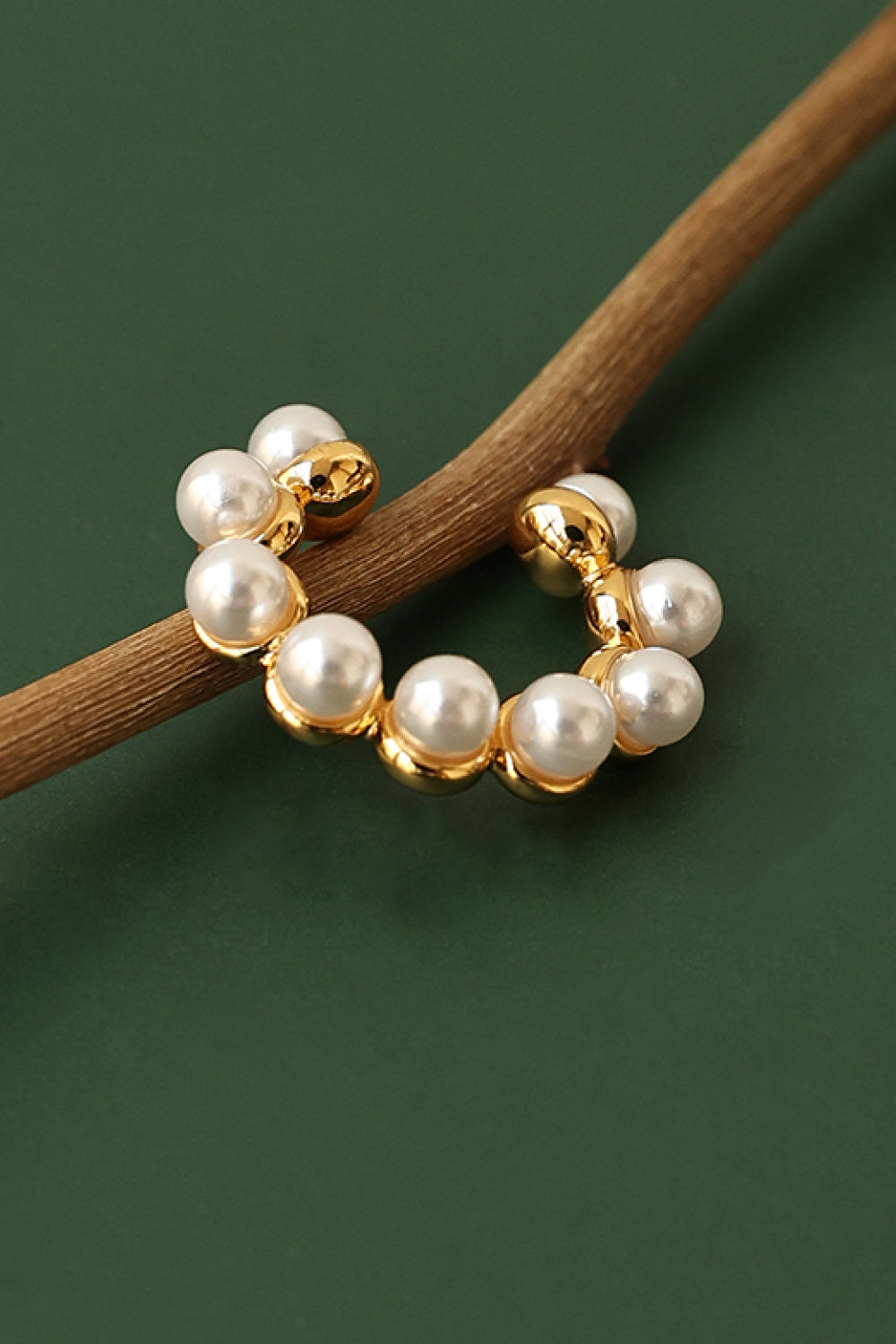 Pearl C-Shaped Ear Cuffs