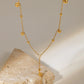 Chain-Link Bead Drop Necklace