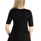 Womens Maternity Elbow Swing Tunic Top