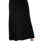 Womens Maternity Elastic Waist Solid Color Maxi Skirt
