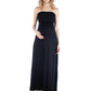 Womens Maternity Sleeveless Empire Waist Maxi Dress