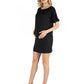 Womens Maternity Loose Fit Dolman Sleeve Dress with Scoop Neckline