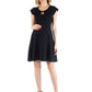Womens Maternity Dress with Keyhole Neck