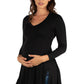 Womens Maternity Long Sleeve Split Hemline Tunic Top