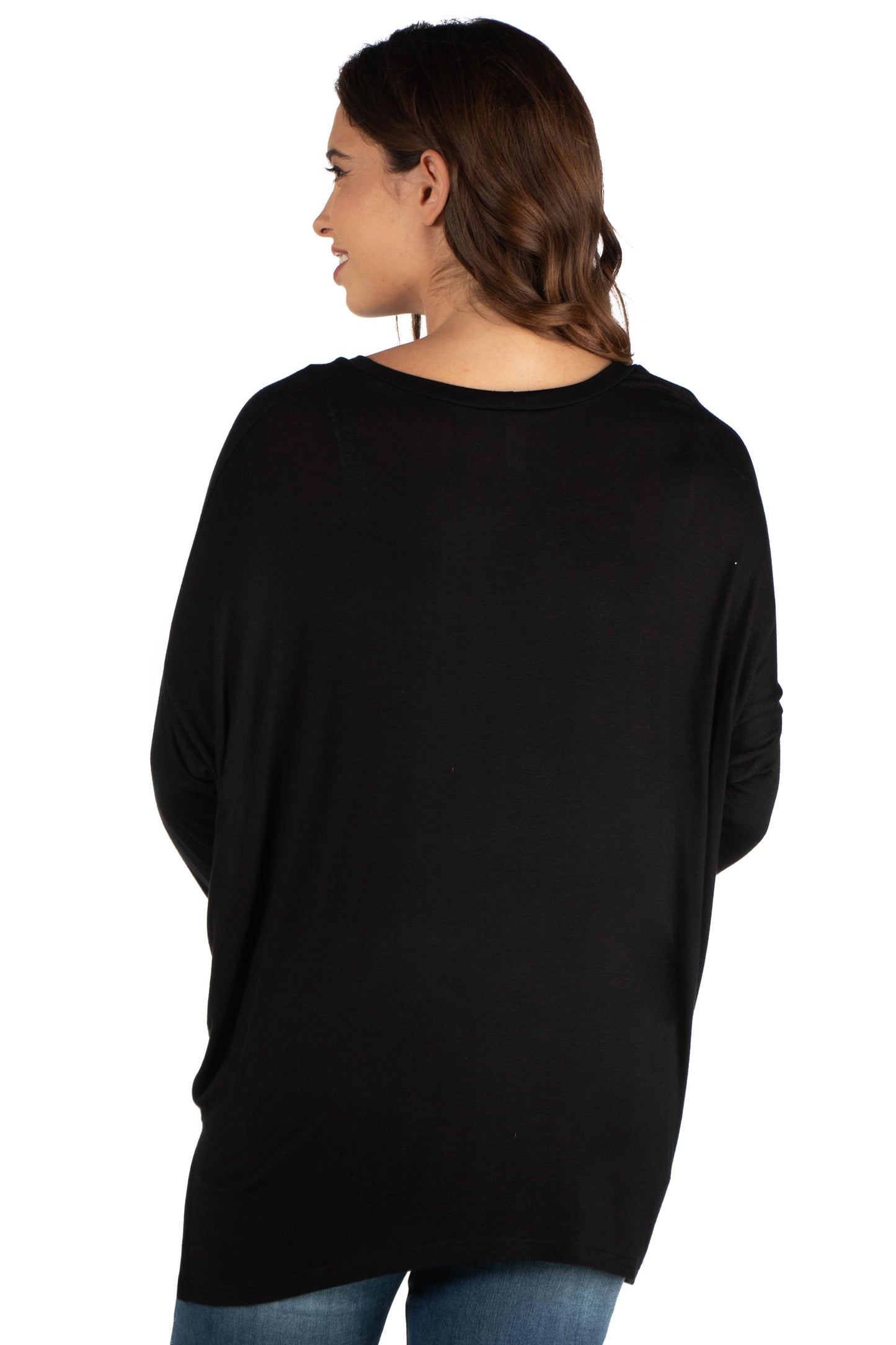 Womens Maternity Oversized Long Sleeve Dolman Top