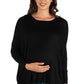Womens Maternity Oversized Long Sleeve Dolman Top