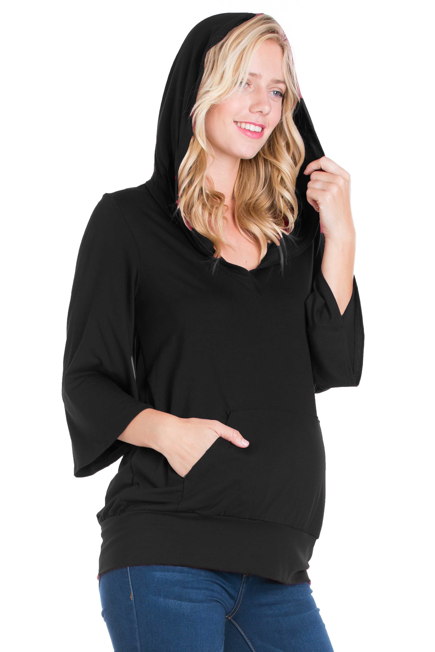 Womens Maternity Oversized Fashion Hoodie Top