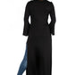 Womens Maternity Bell Sleeve Maxi Length Cardigan Duster