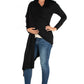 Womens Maternity Extra Long Open Front Cardigan