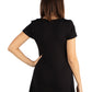 Womens Missy Tunic Top with Cap Sleeve and Fitted Waist