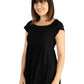Womens Missy Tunic Top with Cap Sleeve and Fitted Waist