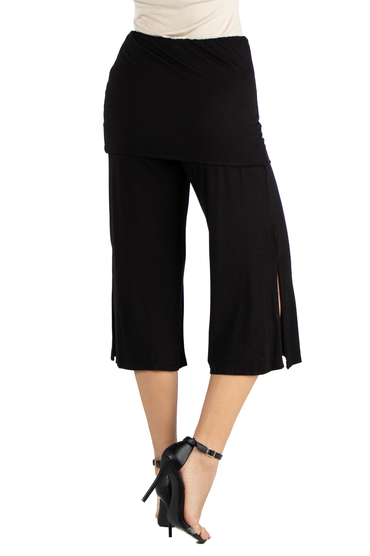 Womens Missy Stretch Waist Cigarette Trouser Pants With Pockets