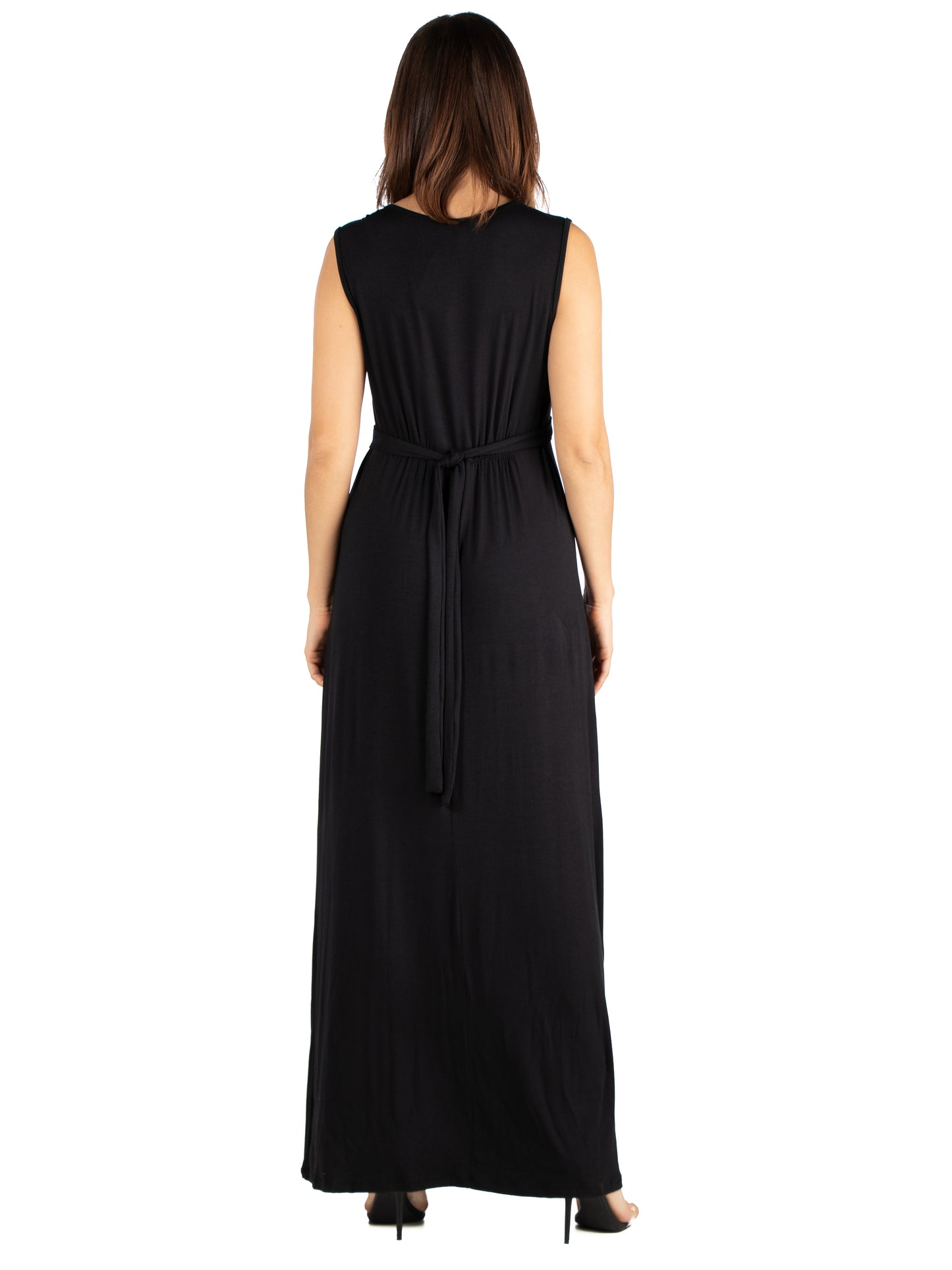 Womens Missy Strapless Empire Waist Maxi Dress