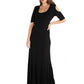 Womens Missy Half Sleeve Open Shoulder Maxi Dress