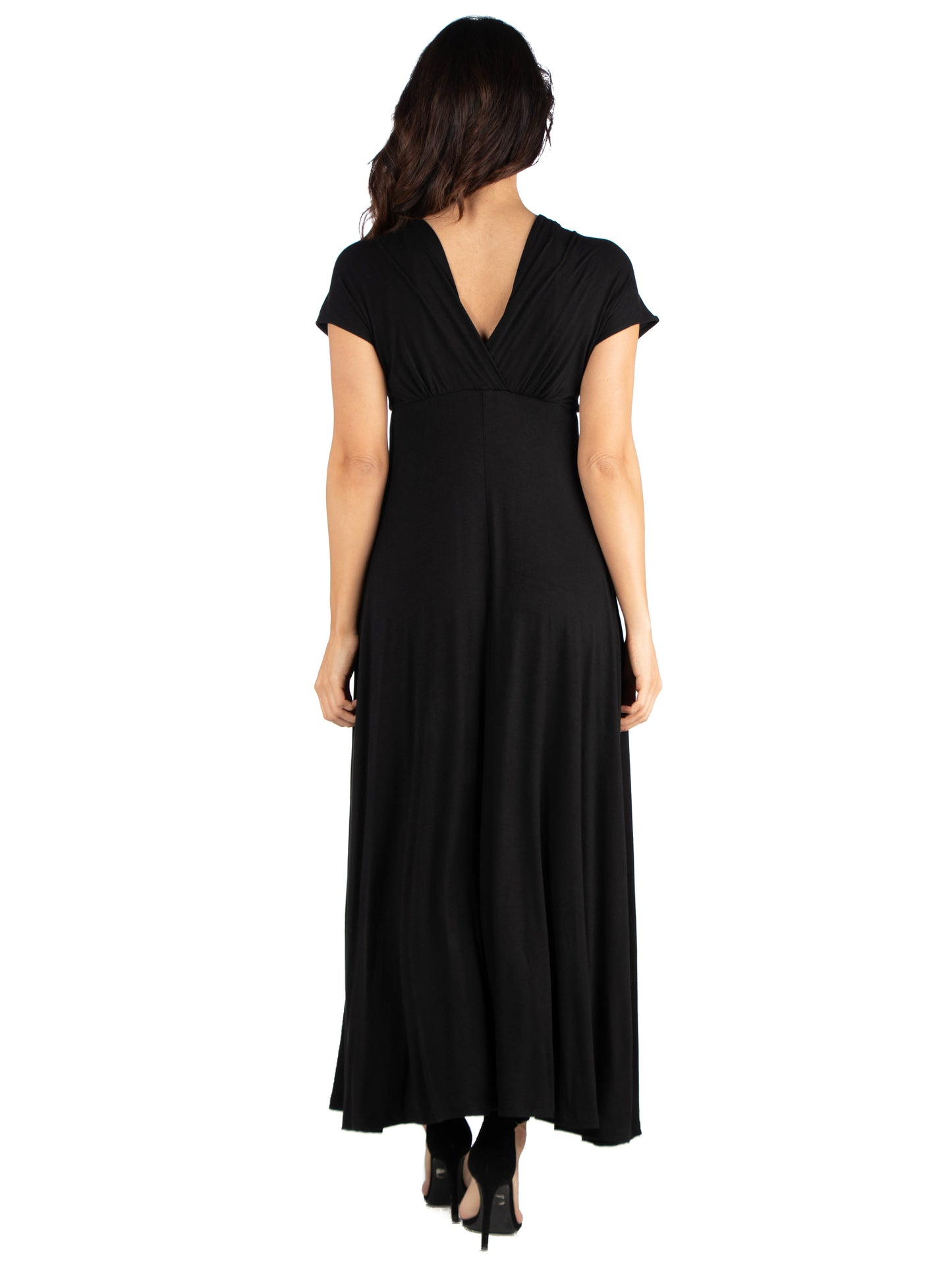 Womens Missy Womens Cap Sleeve V Neck Maxi Dress