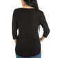Womens Missy V Neck Tunic Tank Top with Round Hemline