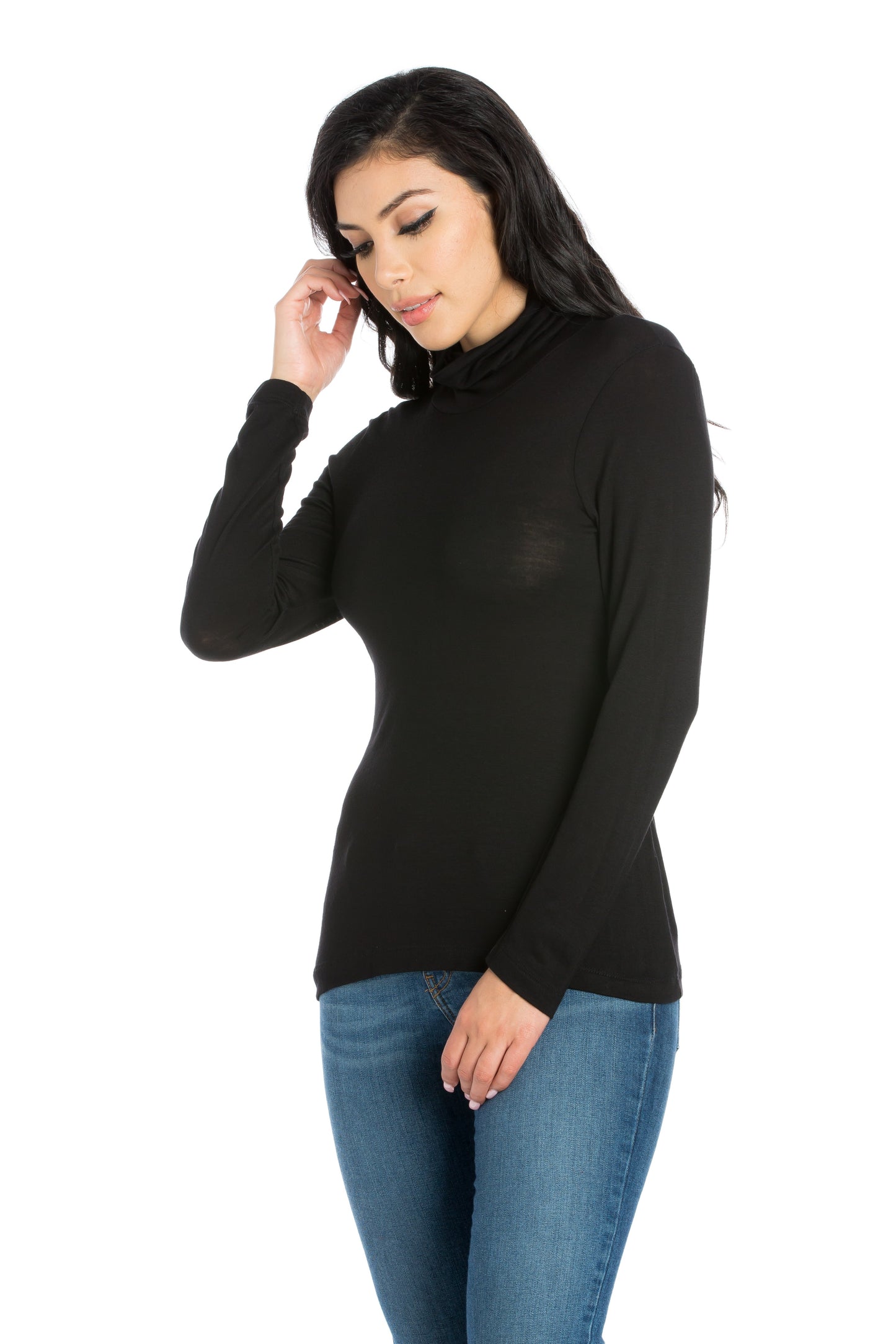 Womens Missy Classic Long Sleeve Turtleneck