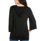 Womens Missy Short Sleeve Tunic Top with Button Detail
