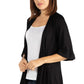 Womens Missy Open Front Elbow Length Sleeve Womens Cardigan