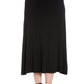 Womens Missy Elastic Waist Solid Color Maxi Skirt