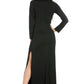 Womens Missy Casual Long Sleeve Pleated Dress