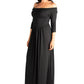Womens Missy Off Shoulder Maxi Dress