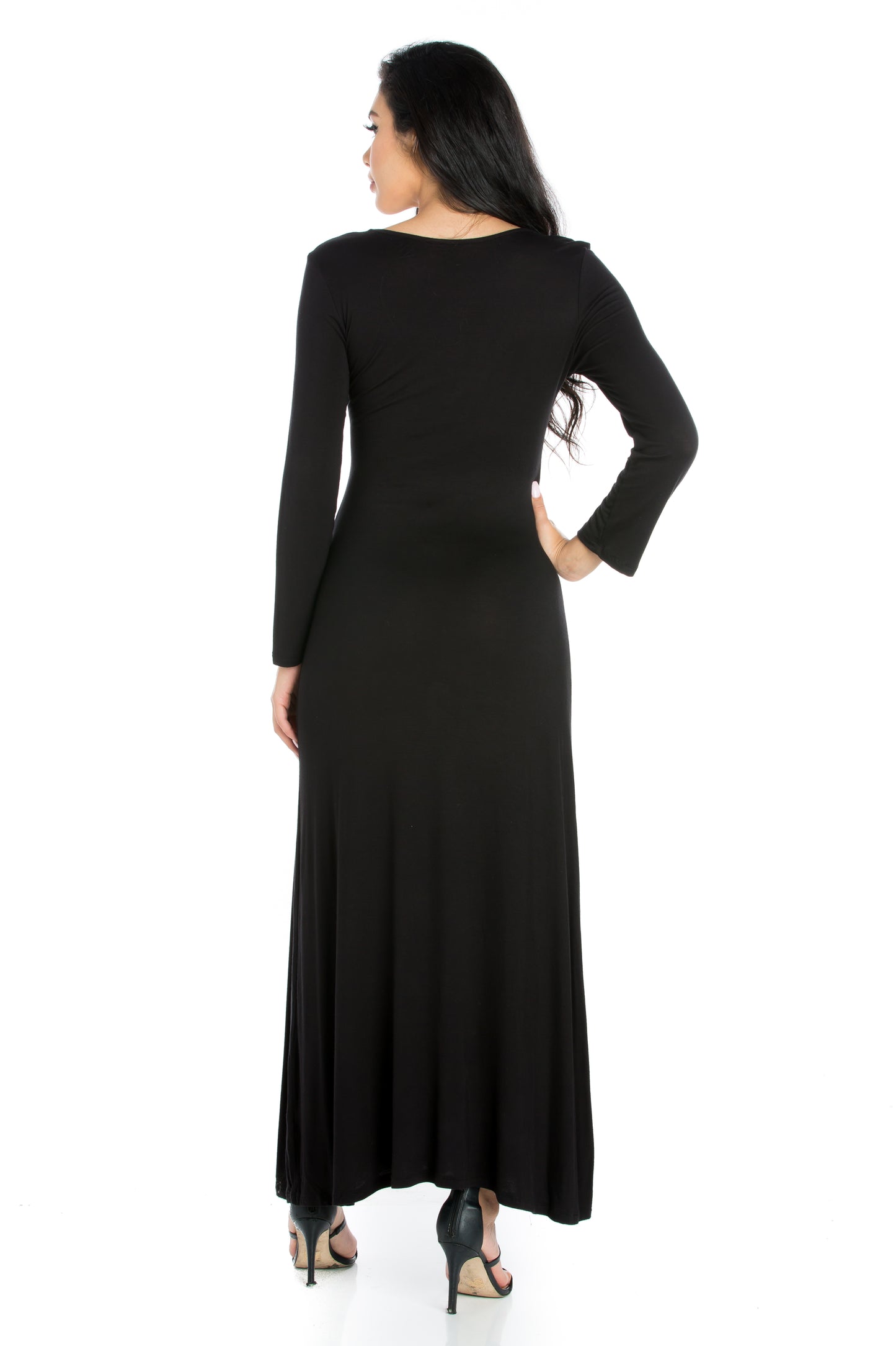 Womens Missy Scoop Neck Maxi Dress with Racerback Detail