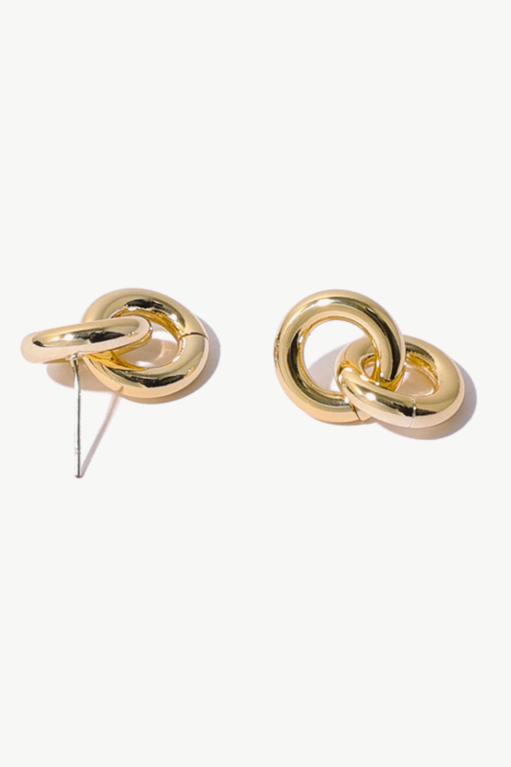 Double Ring Stud Earrings