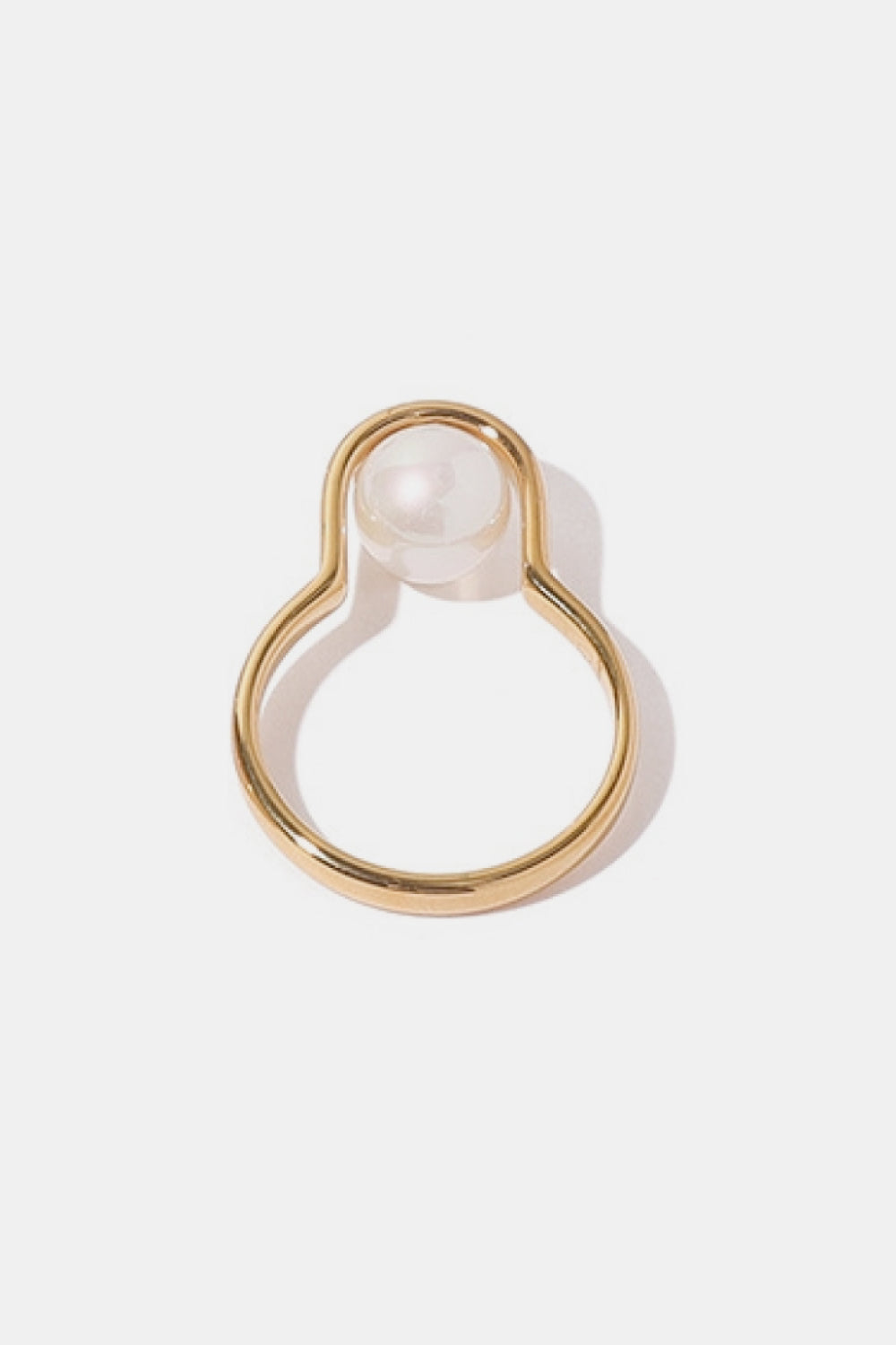 Bring Excitement Pearl Gold-Plated Ring