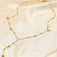 Chain-Link Bead Drop Necklace