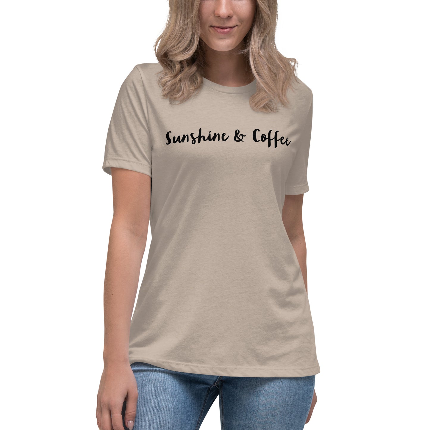 Sunshine&Coffee Shirt,Aesthetic Clothes,Womens Clothing,Tshirt Women Trendy,Coffee Tshirt,Gift For Her,Boho Summer Shirt,Spring Clothing